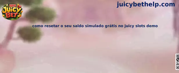 Juicy Slots Demo Saldo Simulado Gratis