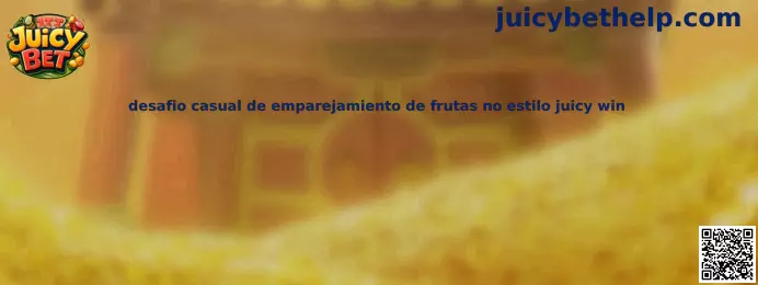 Desafio casual de emparejamiento de frutas no estilo juicy win